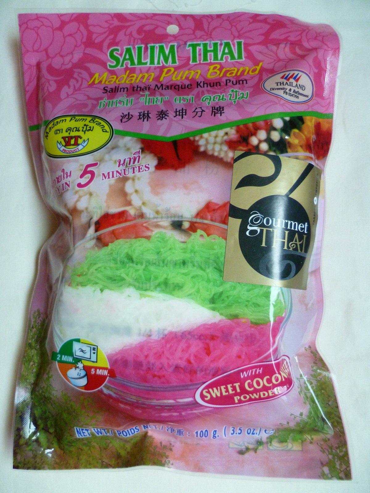 madam pum salim thai (three colors thai dessert) - 3.5oz - Mighty Depot