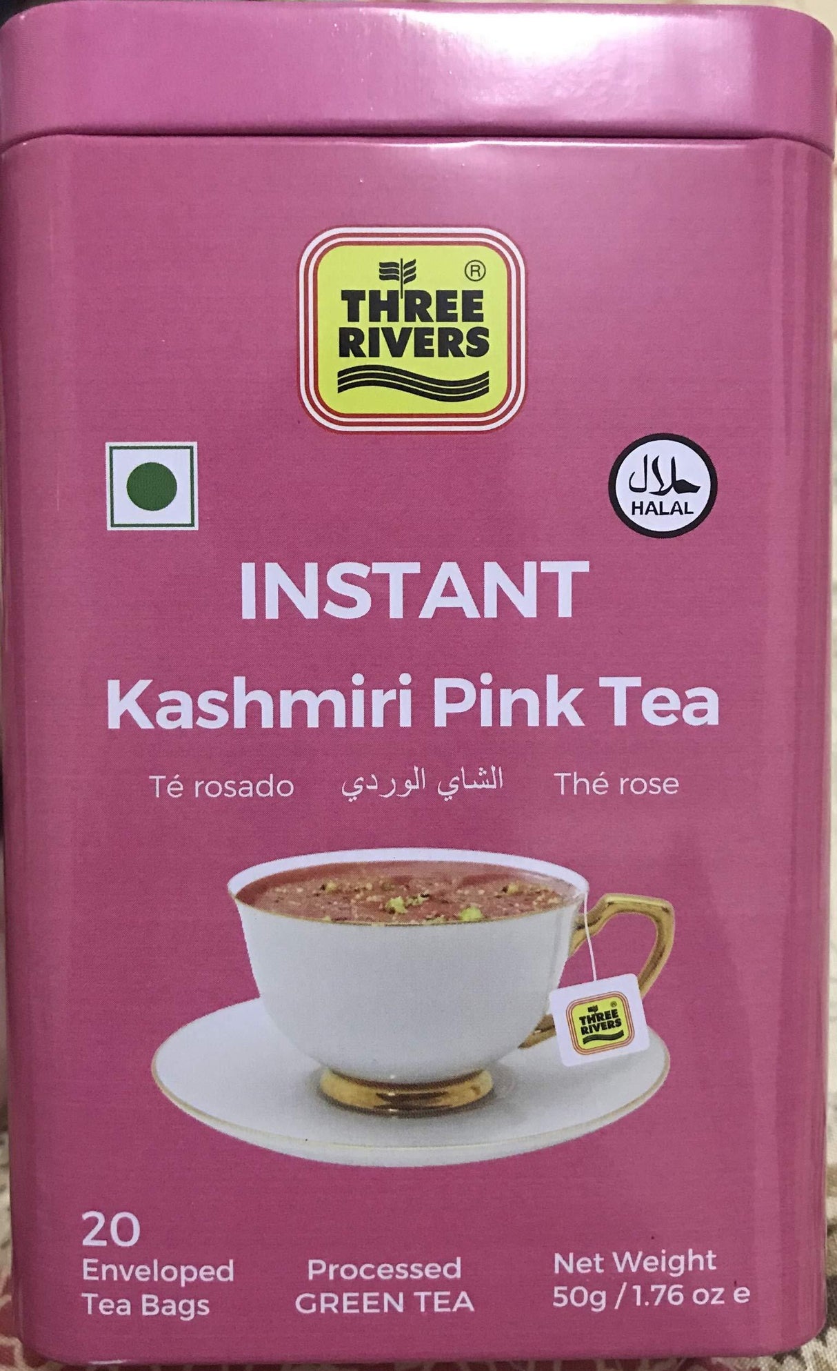 Three Rivers Brand Pink Kashmiri Tea Bags (pack of 1) - Mighty Depot