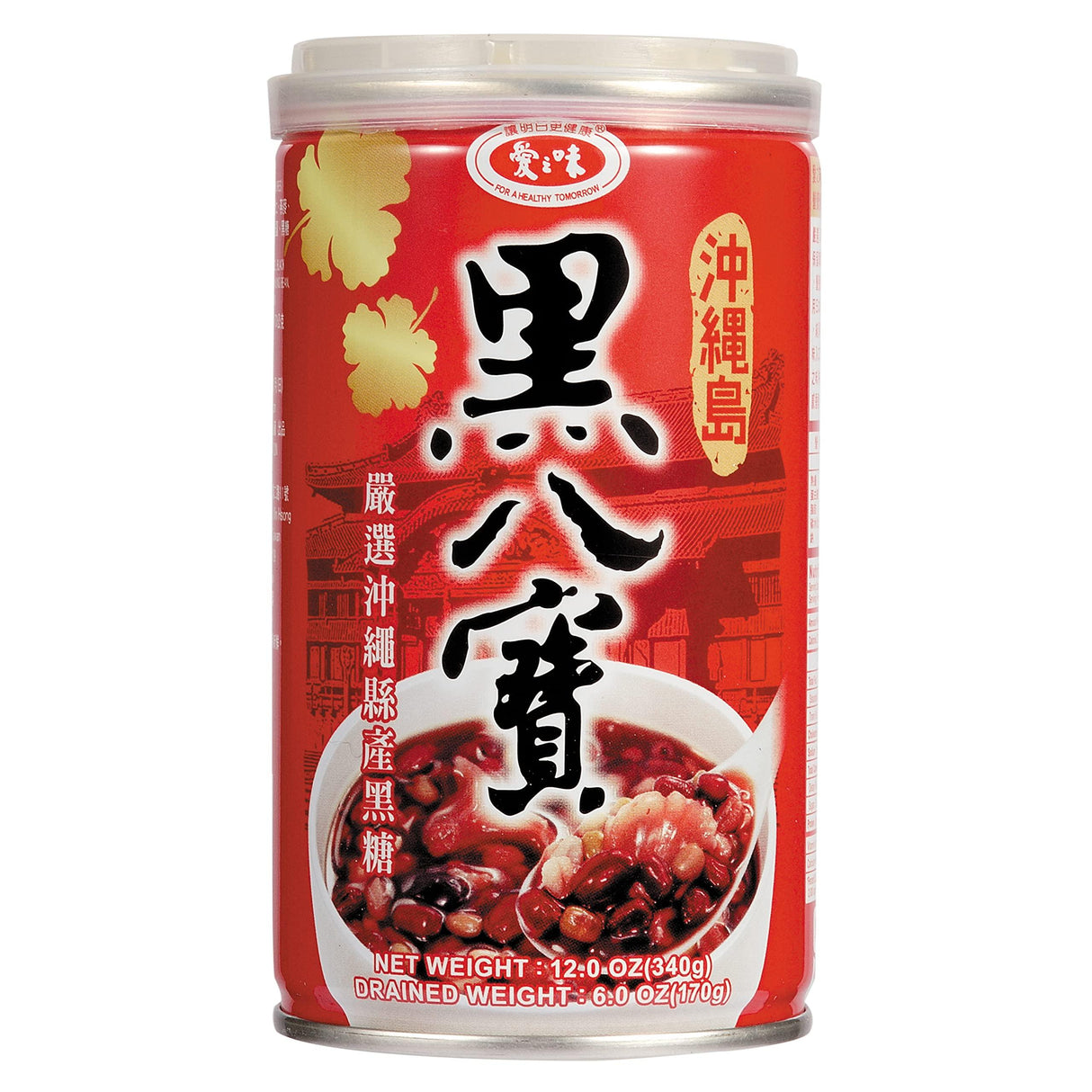 AGV Mixed Congee With Brown Sugar 愛之味 沖繩黑八寶 12oz (340g) - Mighty Depot