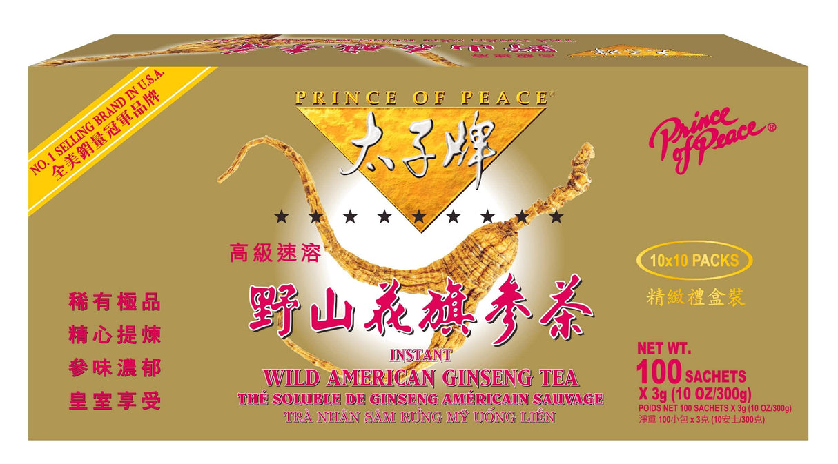 Prince Of Peace - Wild Top Grade American Ginseng Tea (1 box) - Mighty Depot