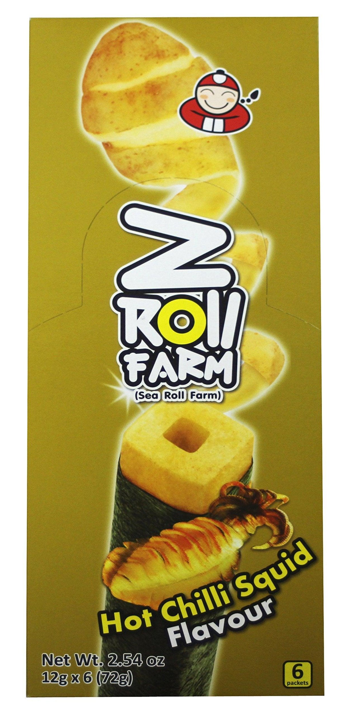 Taokenoi Z Roll Farm Potato Stick Wrapped in Seaweed (6 packets) 2.54 oz x 12 boxes - Mighty Depot