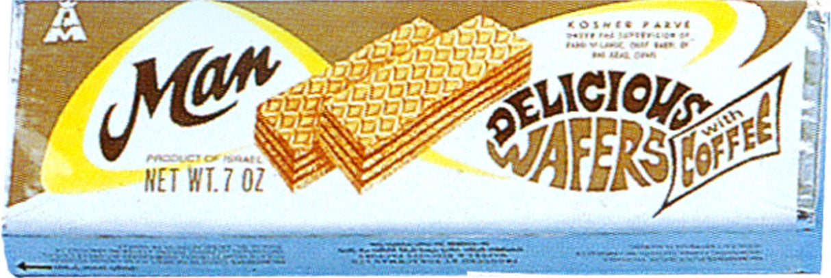 Man Coffee Wafer, 7-Ounce Packages (Pack of 24) - Mighty Depot