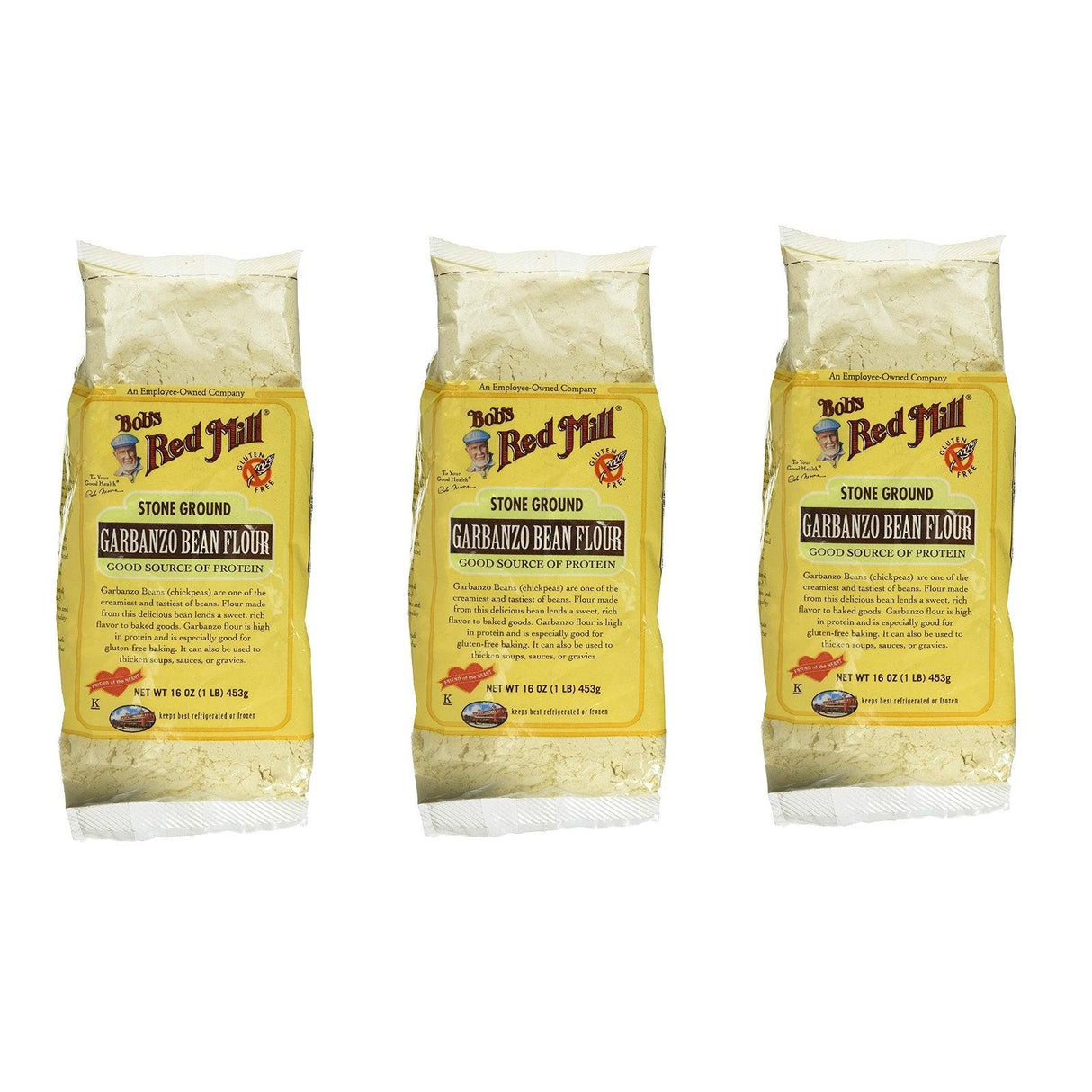 Bob's Red Mill Garbanzo Bean Flour 16 oz. (Pack of 3) - Mighty Depot