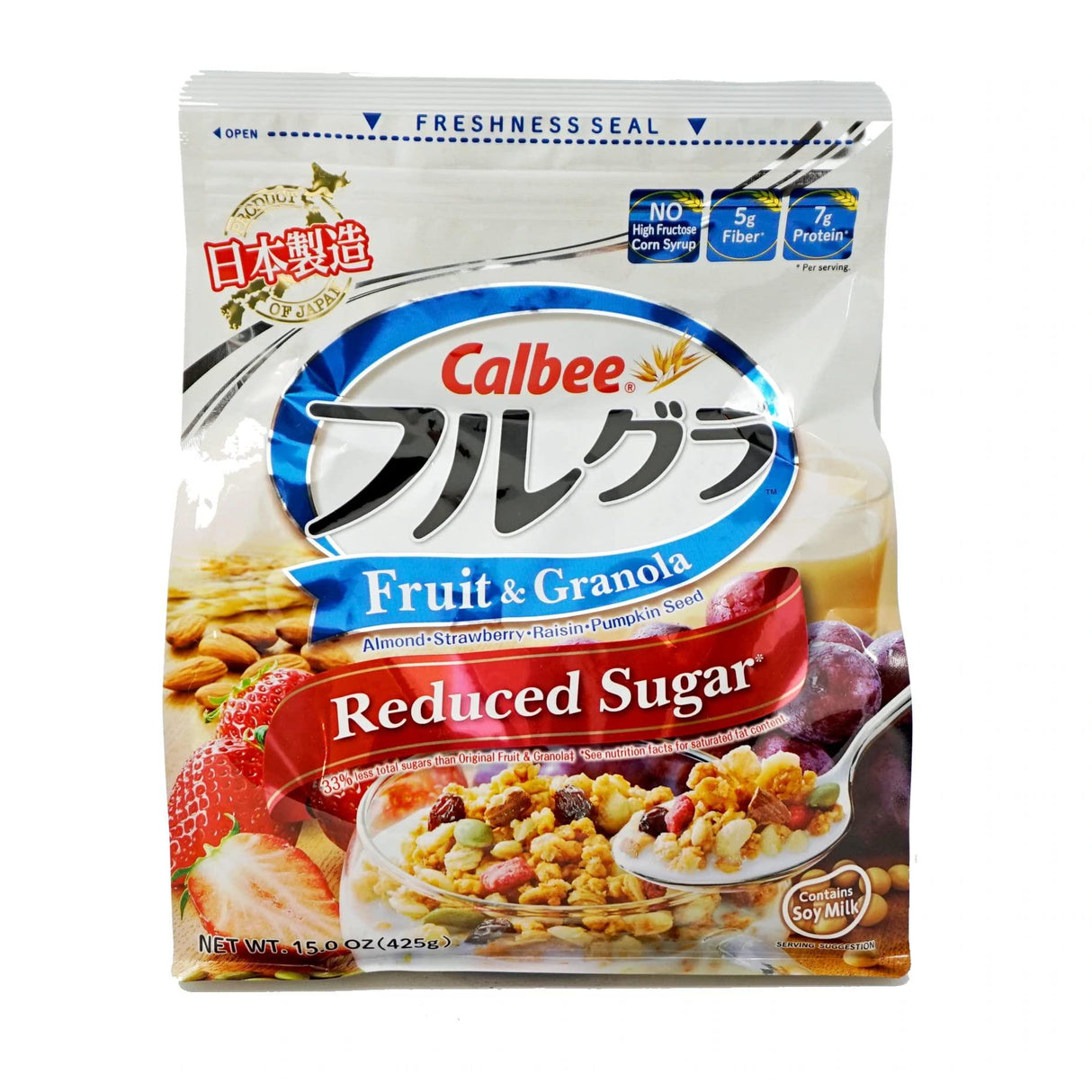 Calbee Frugra Fruit Granola Reduced Sugar 15oz - Mighty Depot