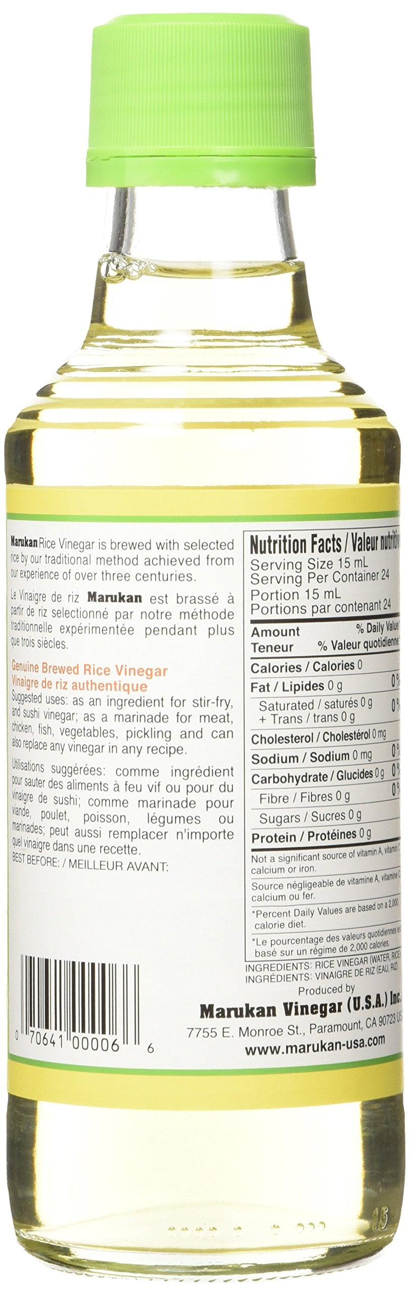 Marukan JFC0006 Genuine Brewed Rice Vinegar, 4260-Milliliter (Pack Of 6) - Mighty Depot