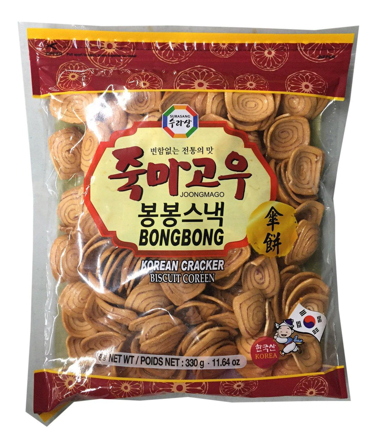 Surasang Joongmago Korean Traditional Crackers - Mighty Depot