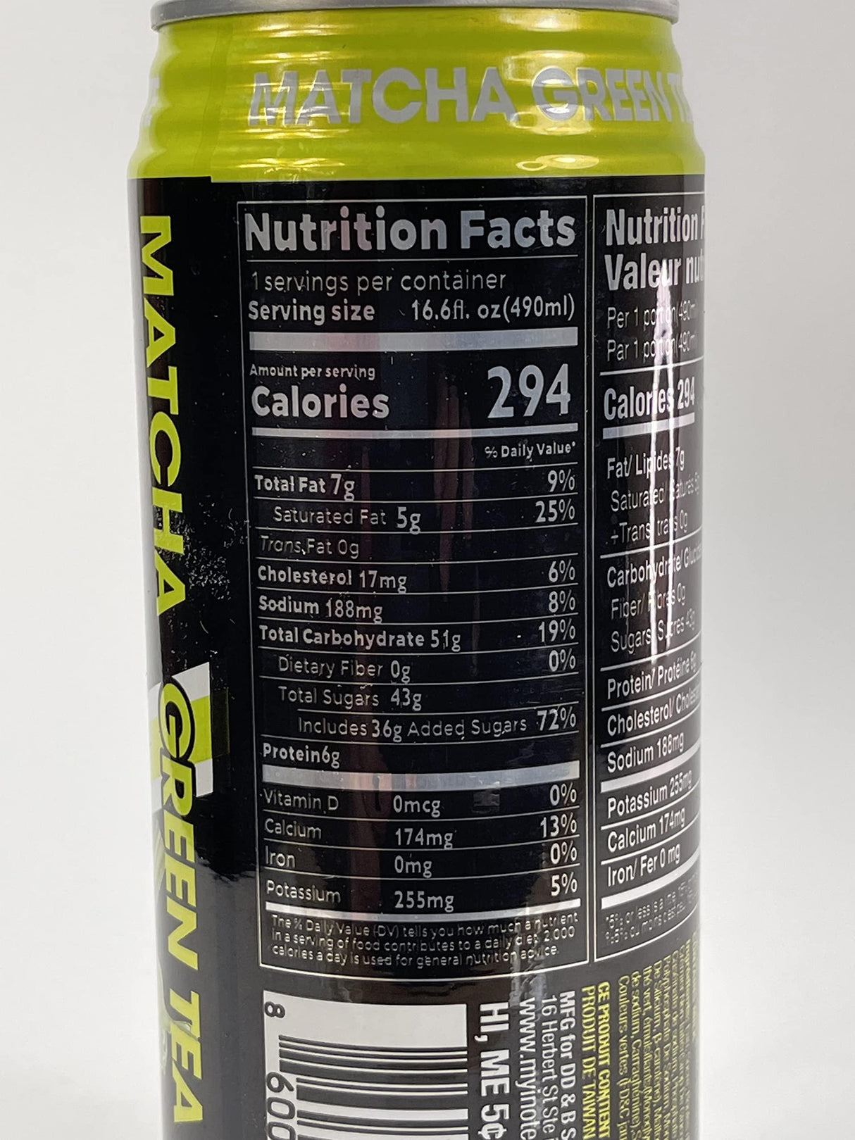 Bubble Tea Inotea Matcha Green Tea Latte Bubble Tea Ready to Drink in a can. Matcha Green Tea Latte with Boba 16.6 oz Can(Pack of 6) (Matcha Green Tea Latte) - Mighty Depot