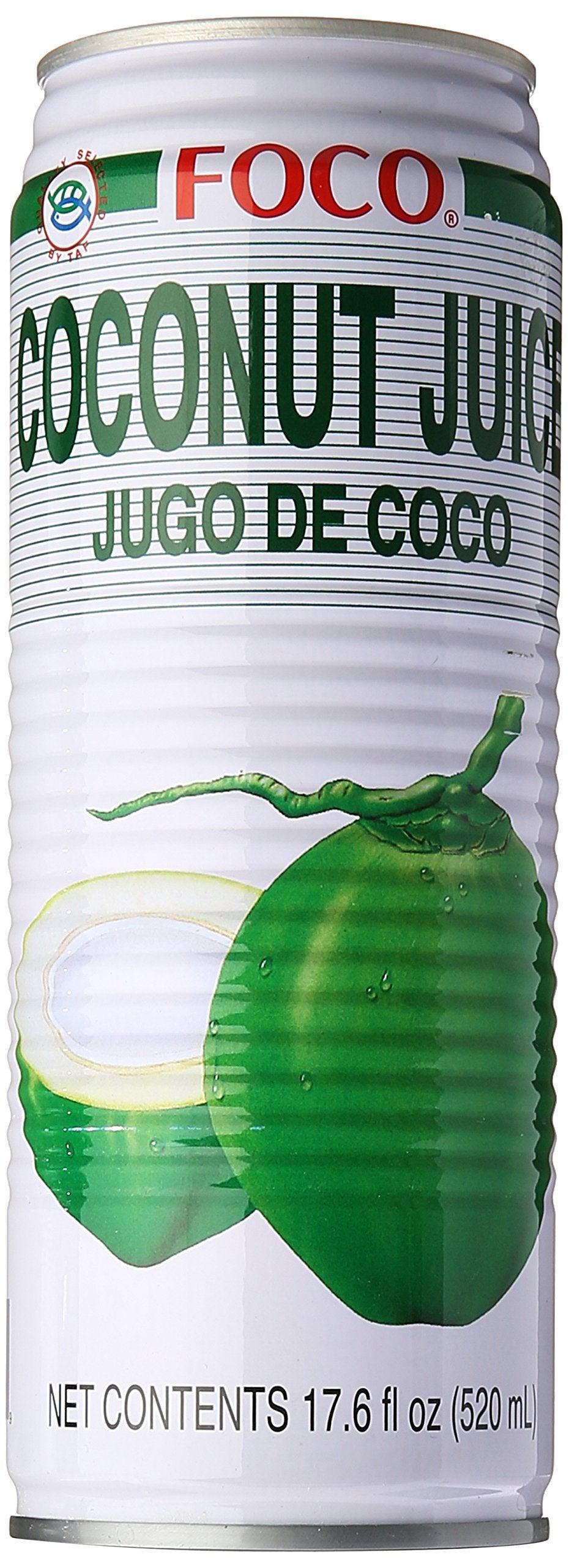 Foco Coconut Juice, 17.6 oz - Mighty Depot