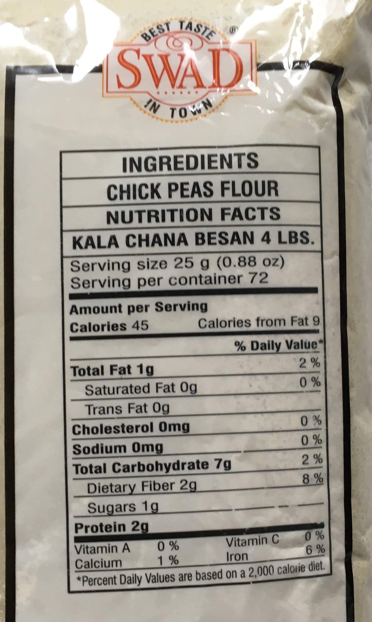 Swad Kala Chana Besan (Chick Peas Flour) - 4 lbs - Mighty Depot