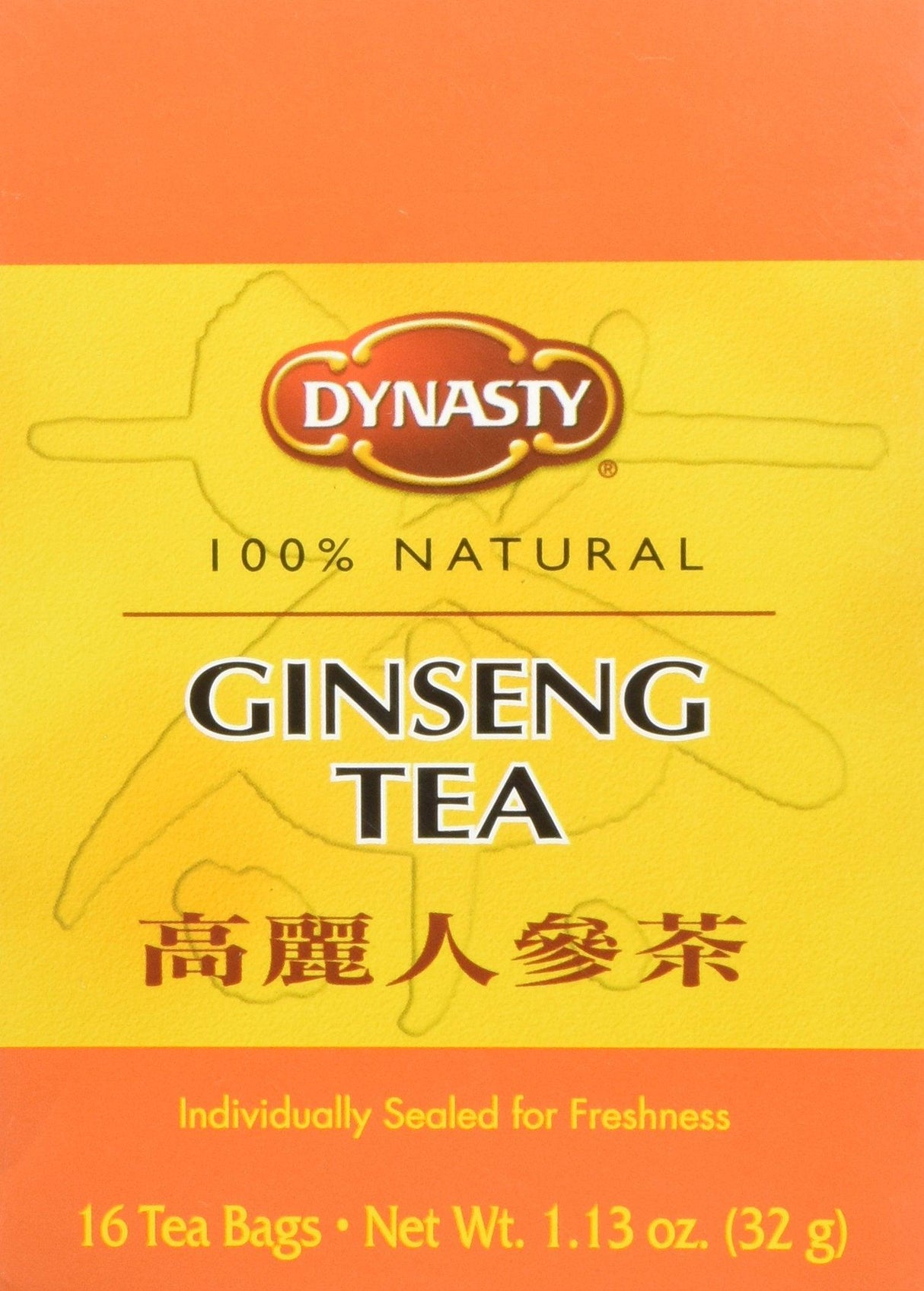 Dynasty Ginseng Tea 16 Tea Bags - Mighty Depot