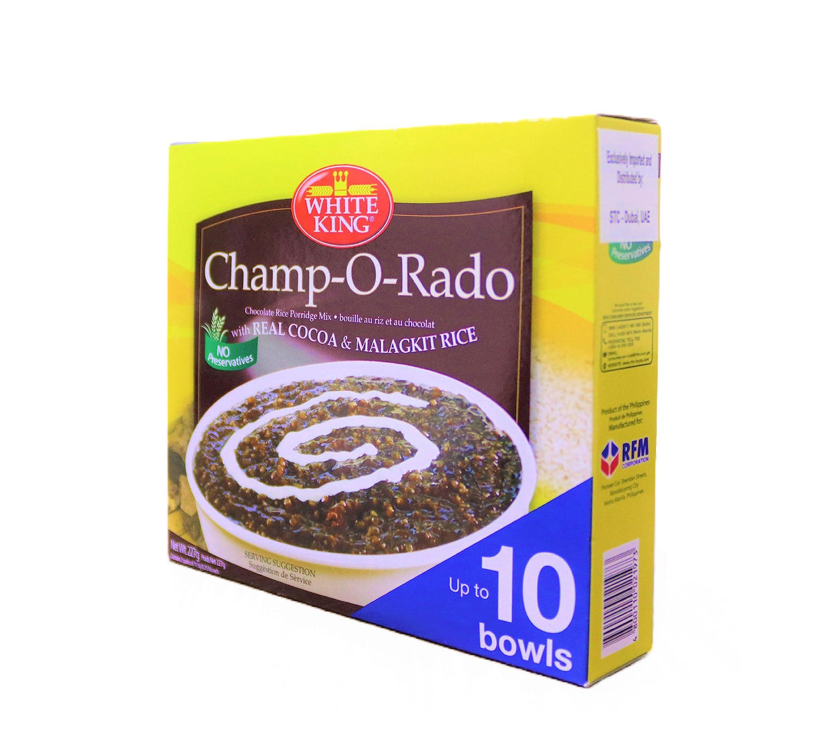 White King Champ-O-Rado Chocolate Rice Porridge Mix - Mighty Depot