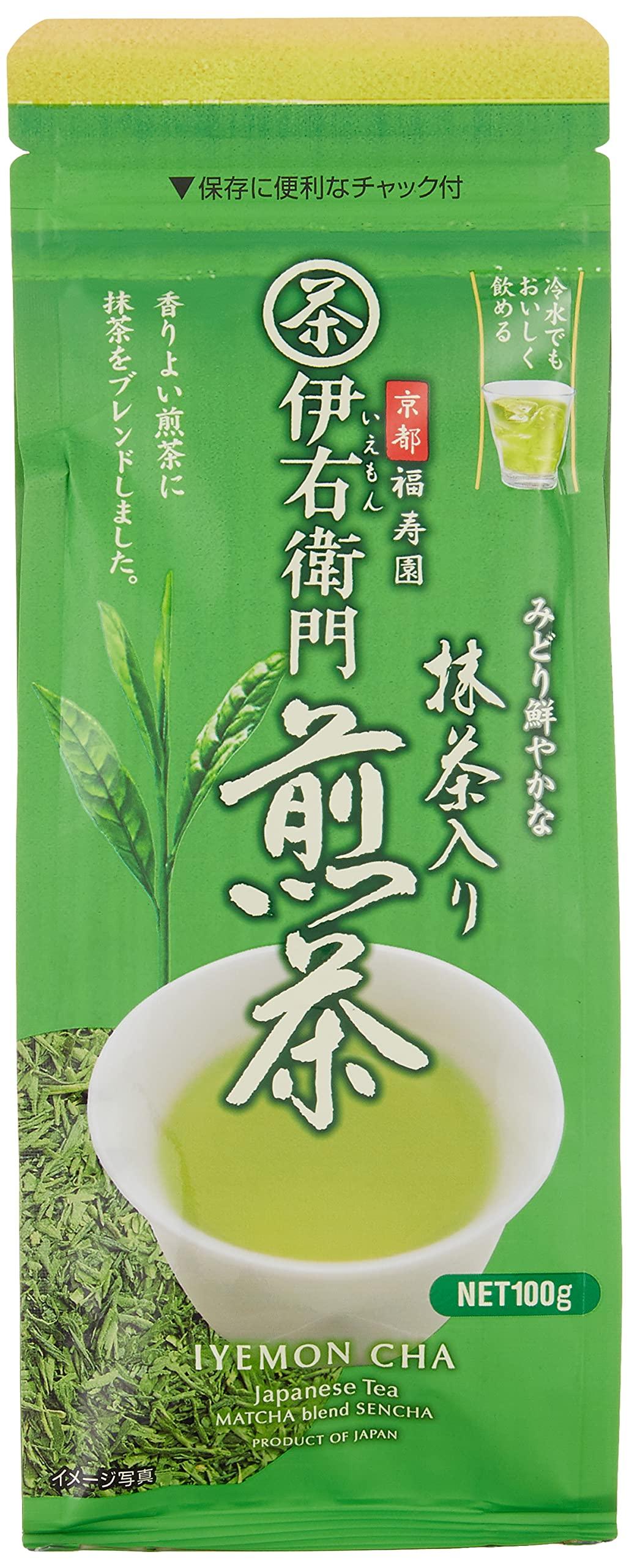 Dew of Uji Iemon green tea containing green tea 100g - Mighty Depot