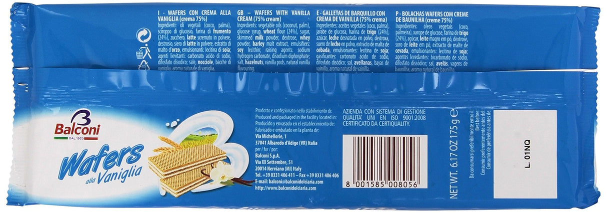 Balconi Wafers - Vanilla 175g - Mighty Depot
