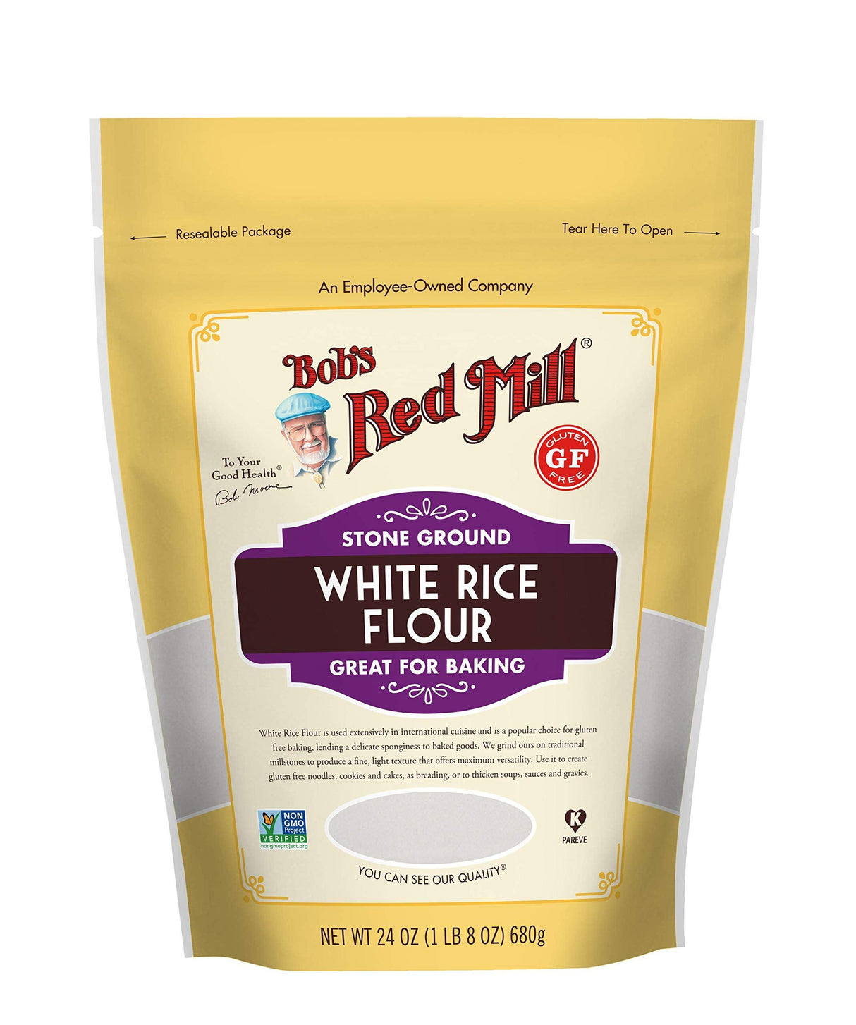 Bob's Red Mill Gluten Free White Rice Flour_P - Mighty Depot