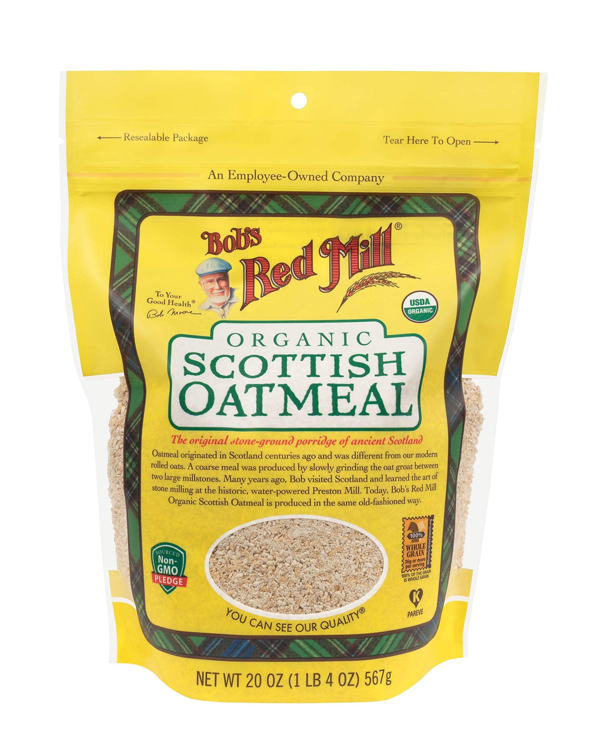 Bob's Red Mill Organic Scottish Oatmeal - Mighty Depot