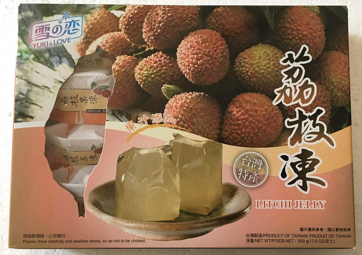 Yuki & Love Litchi Jelly - 500 Grams - Mighty Depot