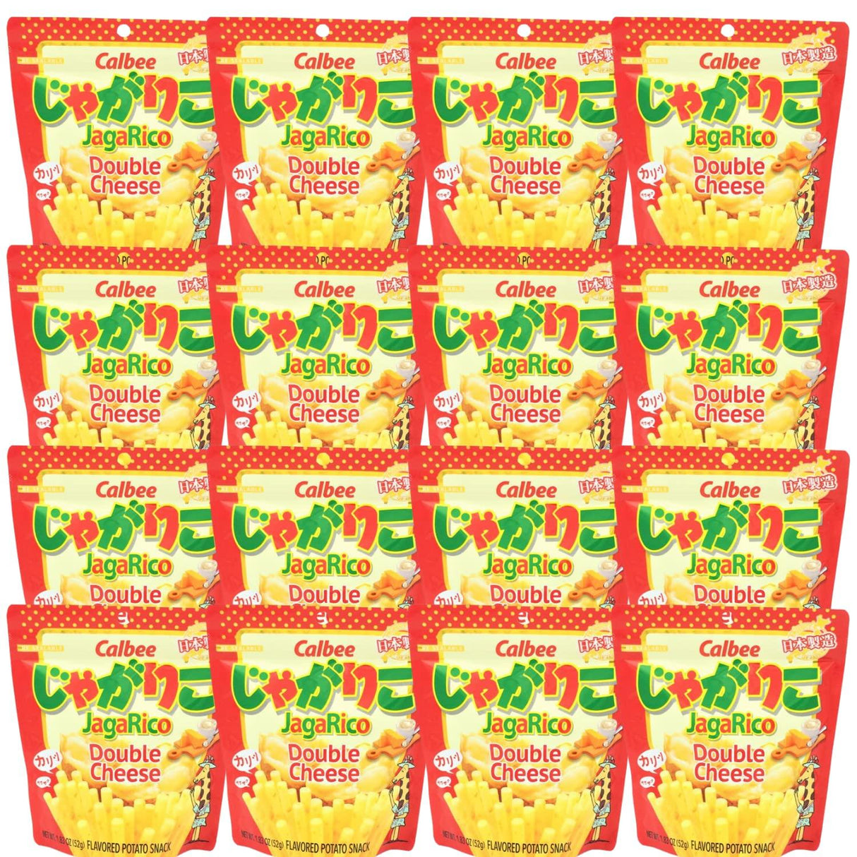 Calbee Japan Jagarico Sticks Double Cheese (pack of 12) - Mighty Depot