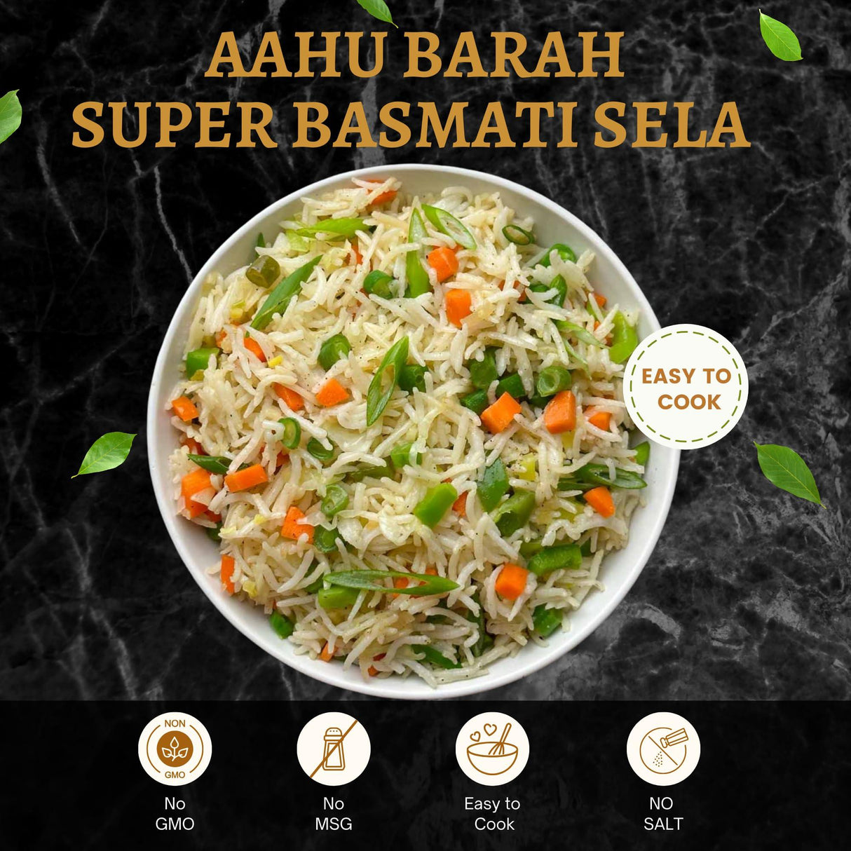 Aahu Barah Basmati Sela Rice - Mighty Depot