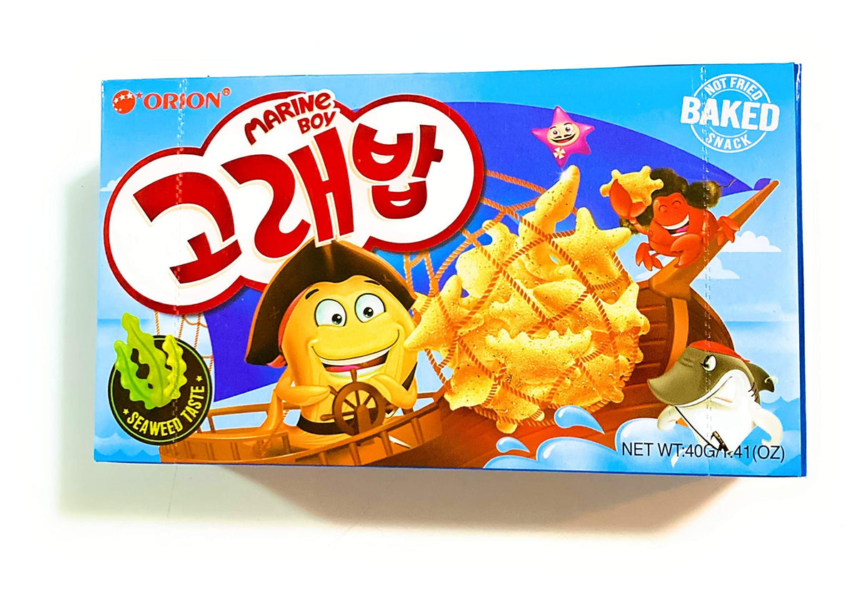 Want Want Golden Rice Crackers (Black Pepper Flavour)5.64 Oz And 1 Orion Marine Boy Baked Snack 1.41 Oz - Mighty Depot