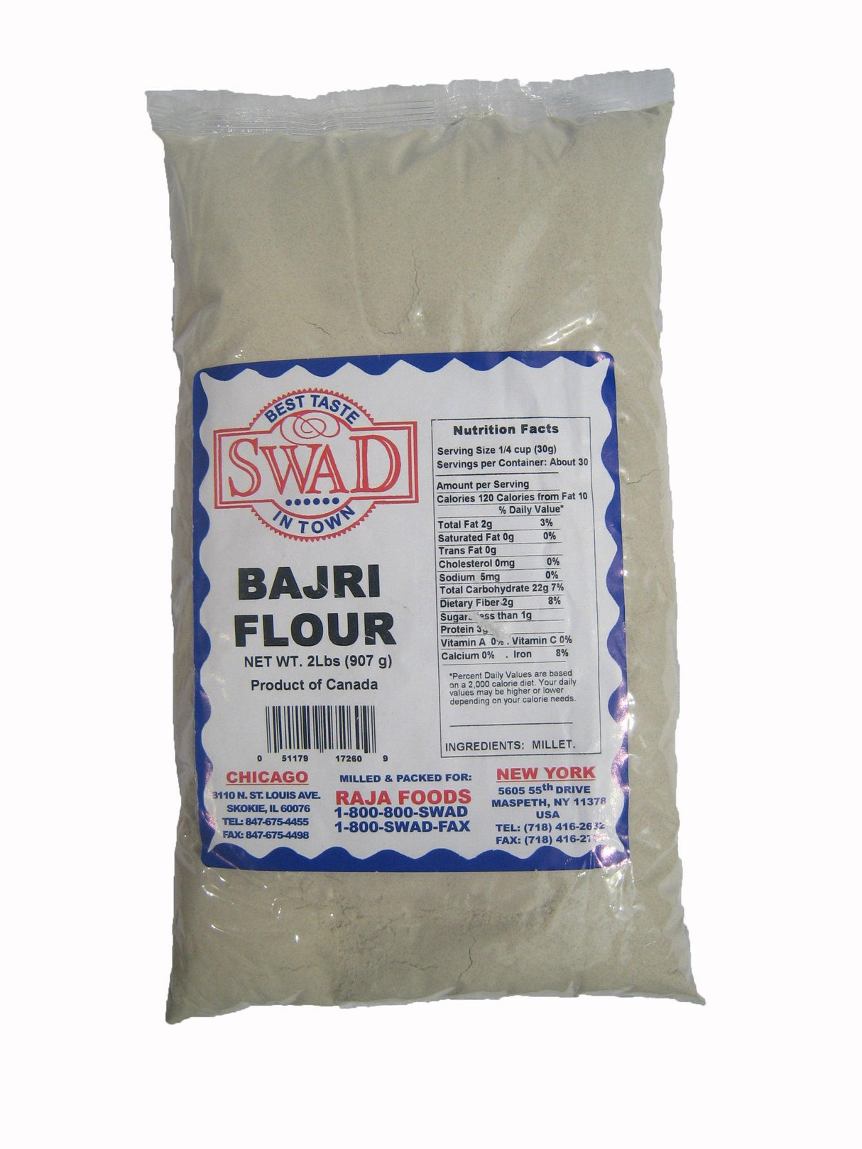 Great Bazaar Swad Bajri Flour, 2 Pound - Mighty Depot