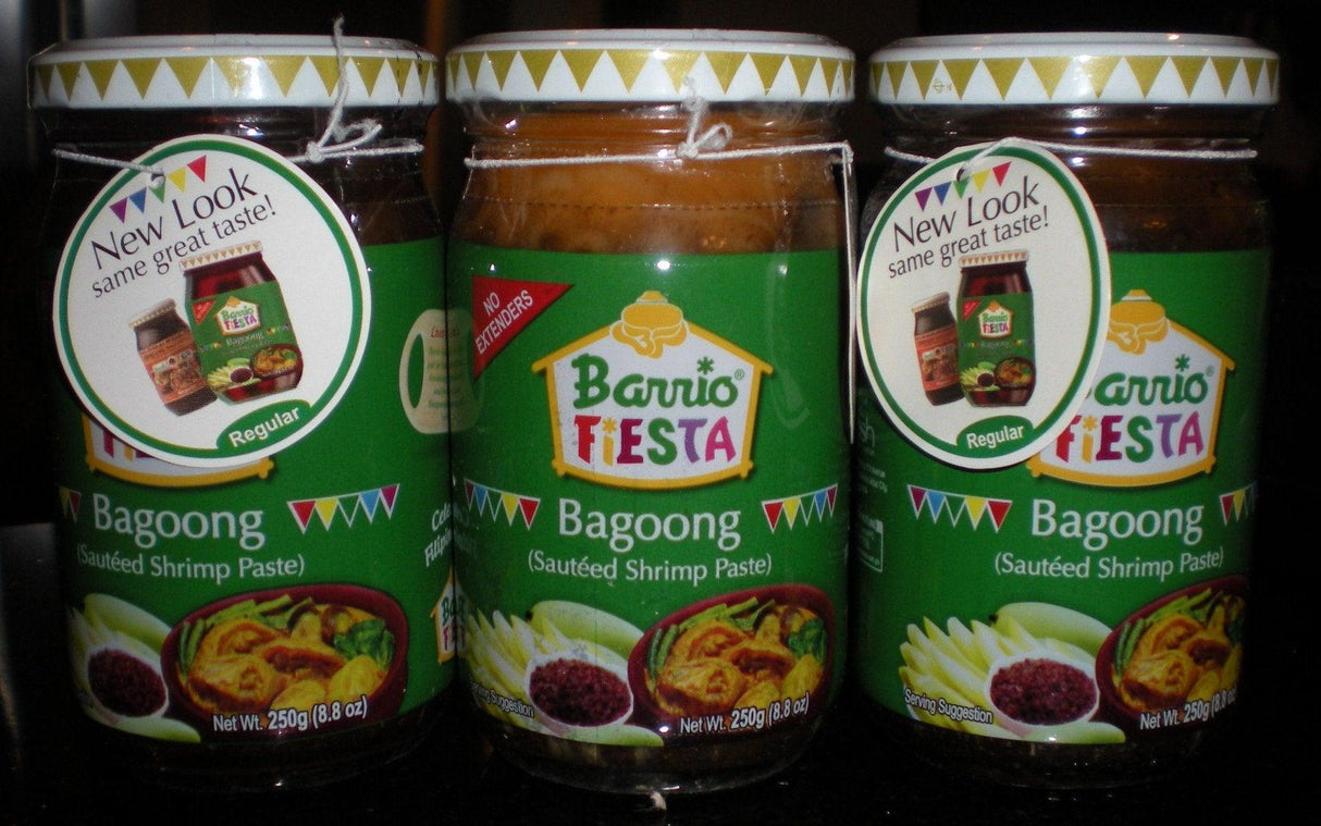 Barrio Fiesta Bagoong ( Shrimp Paste ) (3 bottles) - Mighty Depot