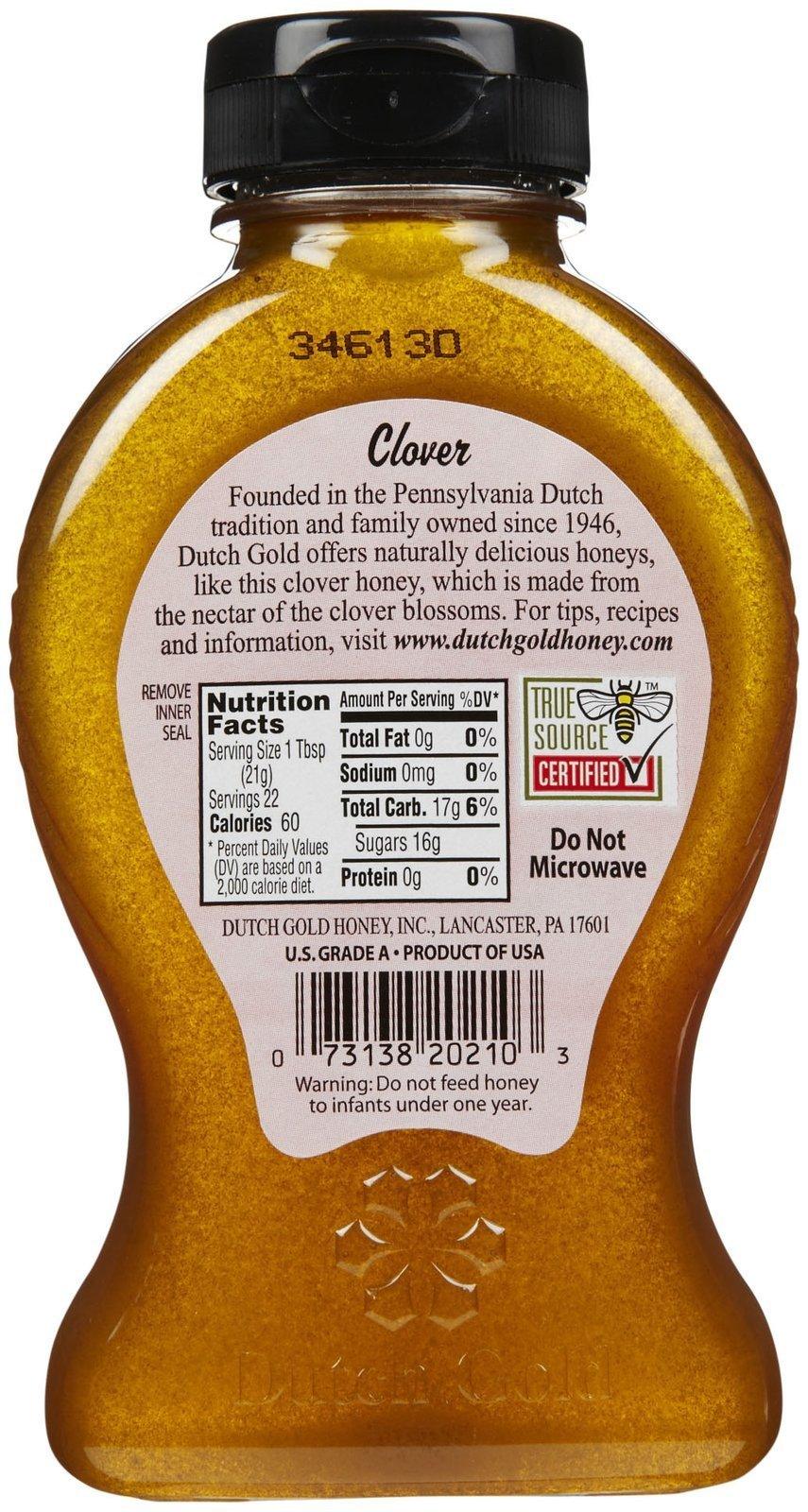 Dutch Gold Honey Clover Honey, 16 oz - Mighty Depot
