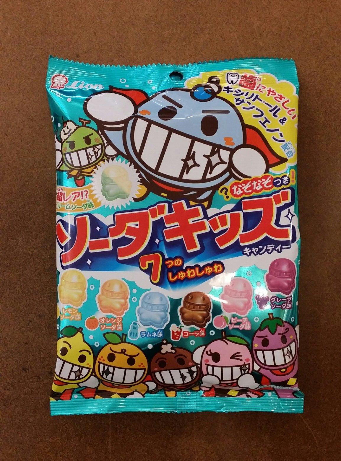 LION Soda Kids Kiechau Kawaii Little Human-Shape Fruit Soda Candy - Mighty Depot