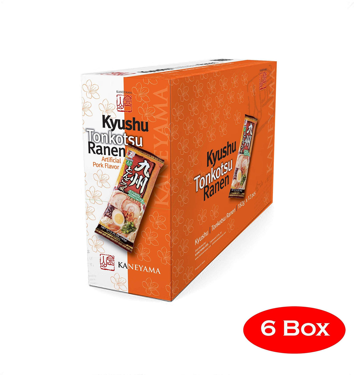 KANEYAMA RAMEN KYUSHU TONKOTSU (6 BOX - 72 PACKS - 144 SERVINGS) - Mighty Depot