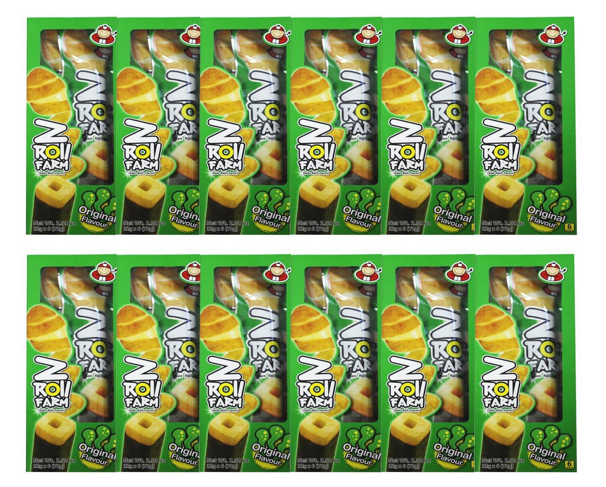 Taokenoi Z Roll Farm Potato Stick Wrapped in Seaweed (6 packets) 2.54 oz x 12 boxes - Mighty Depot