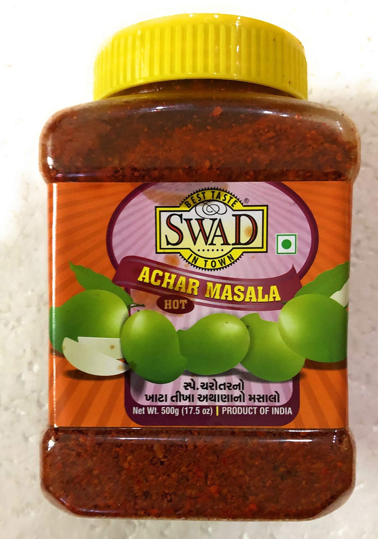 Swad Achar (Pickle) Masala HOT (Special Charotar) - 500 Grams - Mighty Depot