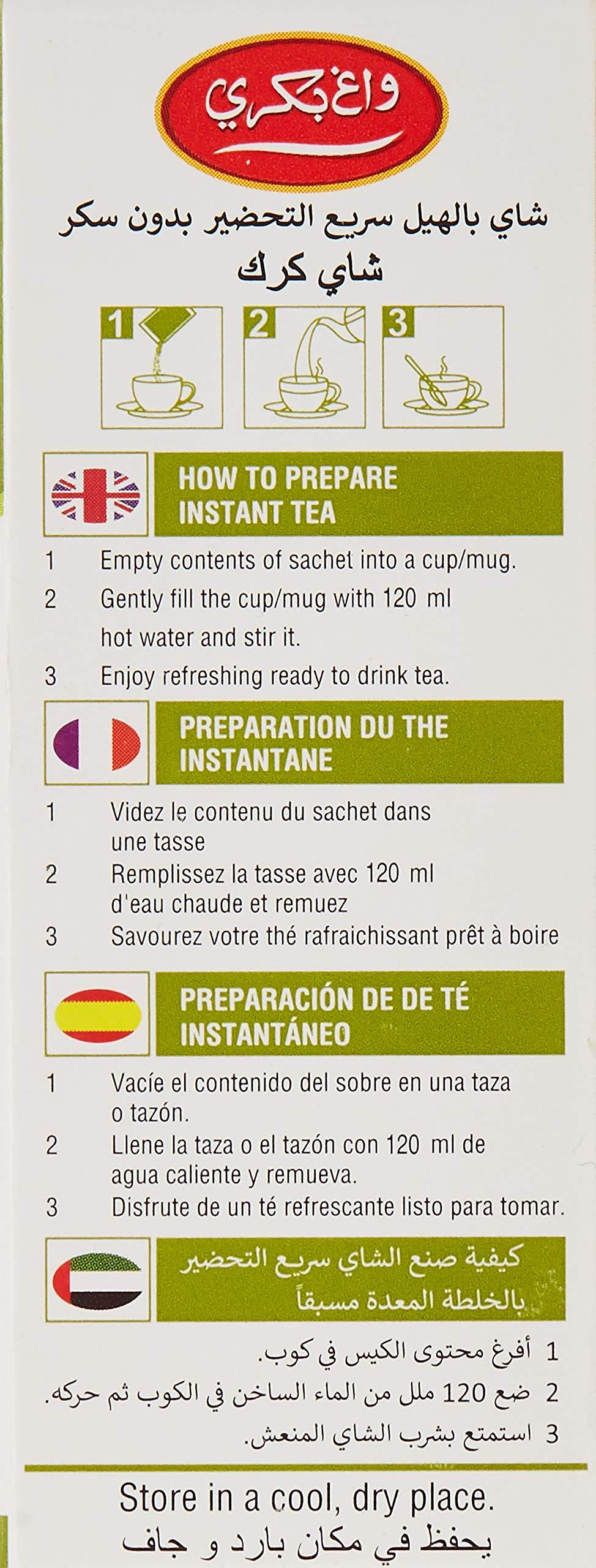 Wagh Bakri | Instant Masala Tea | Unsweetened No Added Sugar | 140g 10 Sachets x14g (4.93 Oz) - Mighty Depot