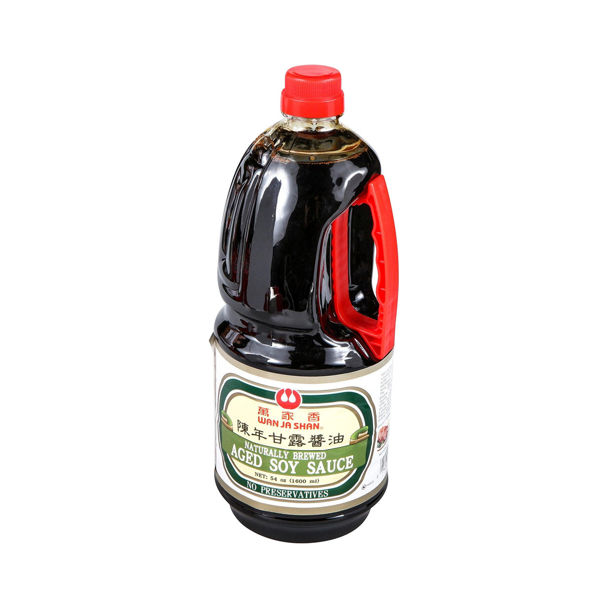 Wan Ja Shan Non GMO Aged soy sauce 萬家香陳年甘露醬油 54 fl oz - Mighty Depot