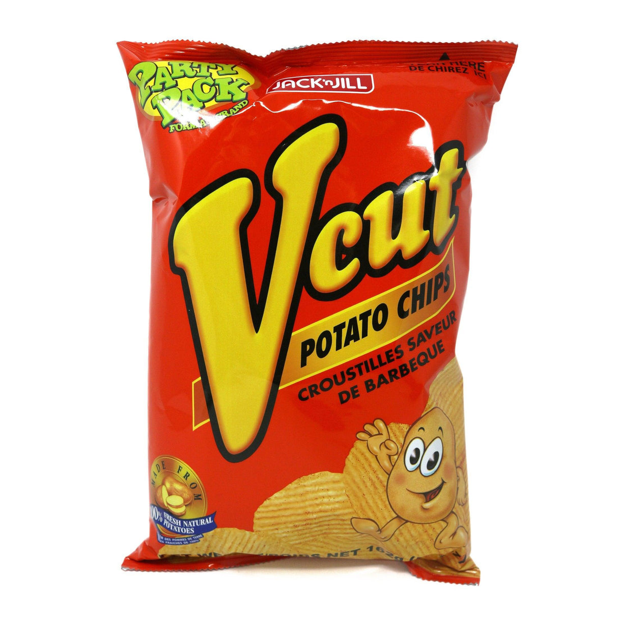 Jack'n Jill V Cut Potato Chips 5.7 Oz (Pack of 3) - Mighty Depot