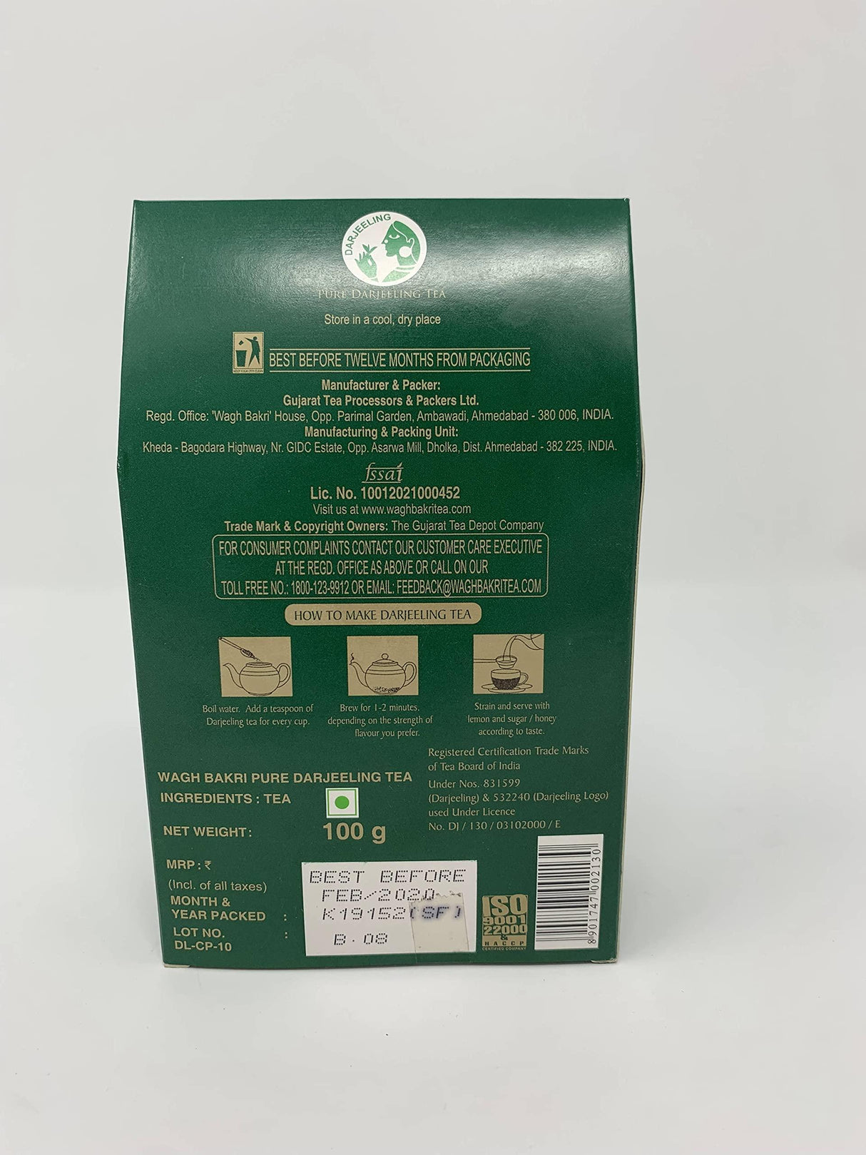 Wagh Bakri Pure Darjeeling Tea - 200 Grams - Mighty Depot