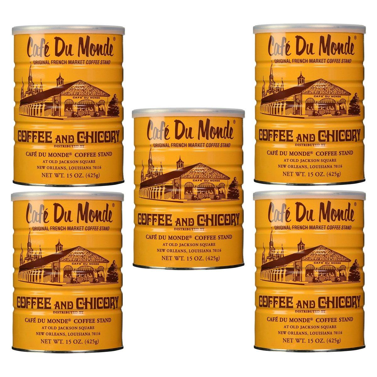 5 X Cafe Du Monde Coffee and Chickory, 15 Ounce - Mighty Depot