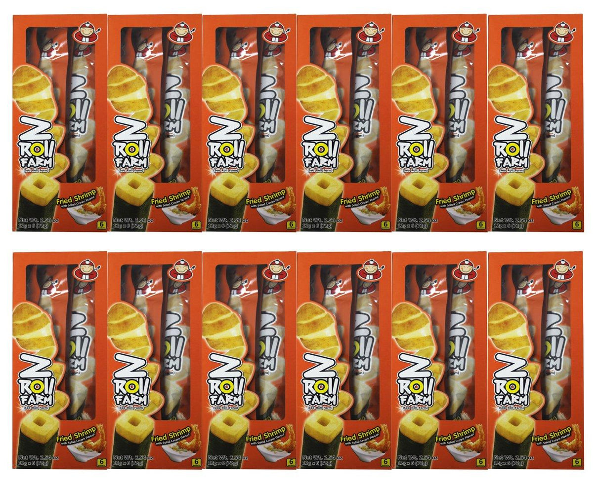 Taokenoi Z Roll Farm Potato Stick Wrapped in Seaweed (6 packets) 2.54 oz x 12 boxes - Mighty Depot