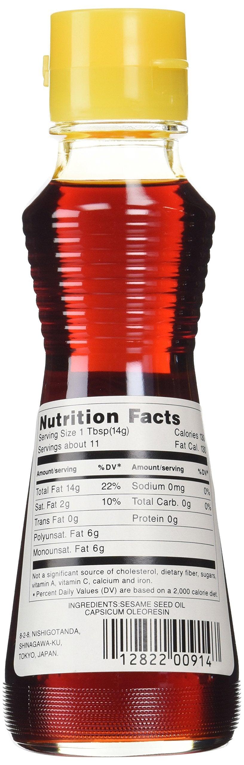 Kadoya Brand 100% Pure Hot Sesame Oil (5.5 OZ) - Mighty Depot