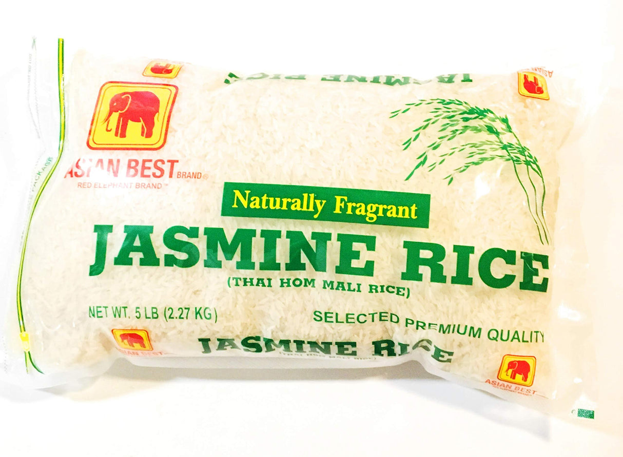 Red Elephant Brand Jasmine Rice 5 Lbs ( 2 Pack) - Mighty Depot