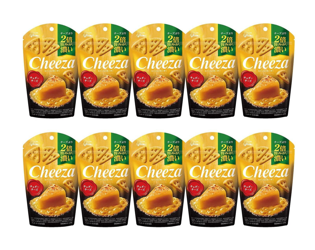 Ezaki Glico raw cheese Chiza cheddar cheese 40gX10 pieces - Mighty Depot