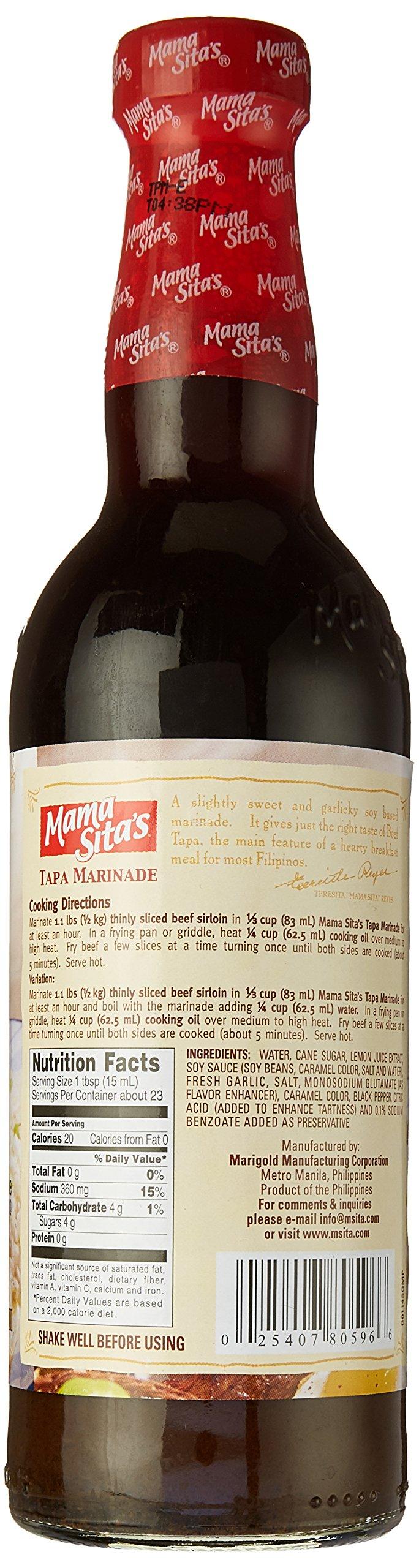 Mama Sita's Tapa Sweet & Garlic Marinade Sauce 11.83oz (350ml) - Mighty Depot