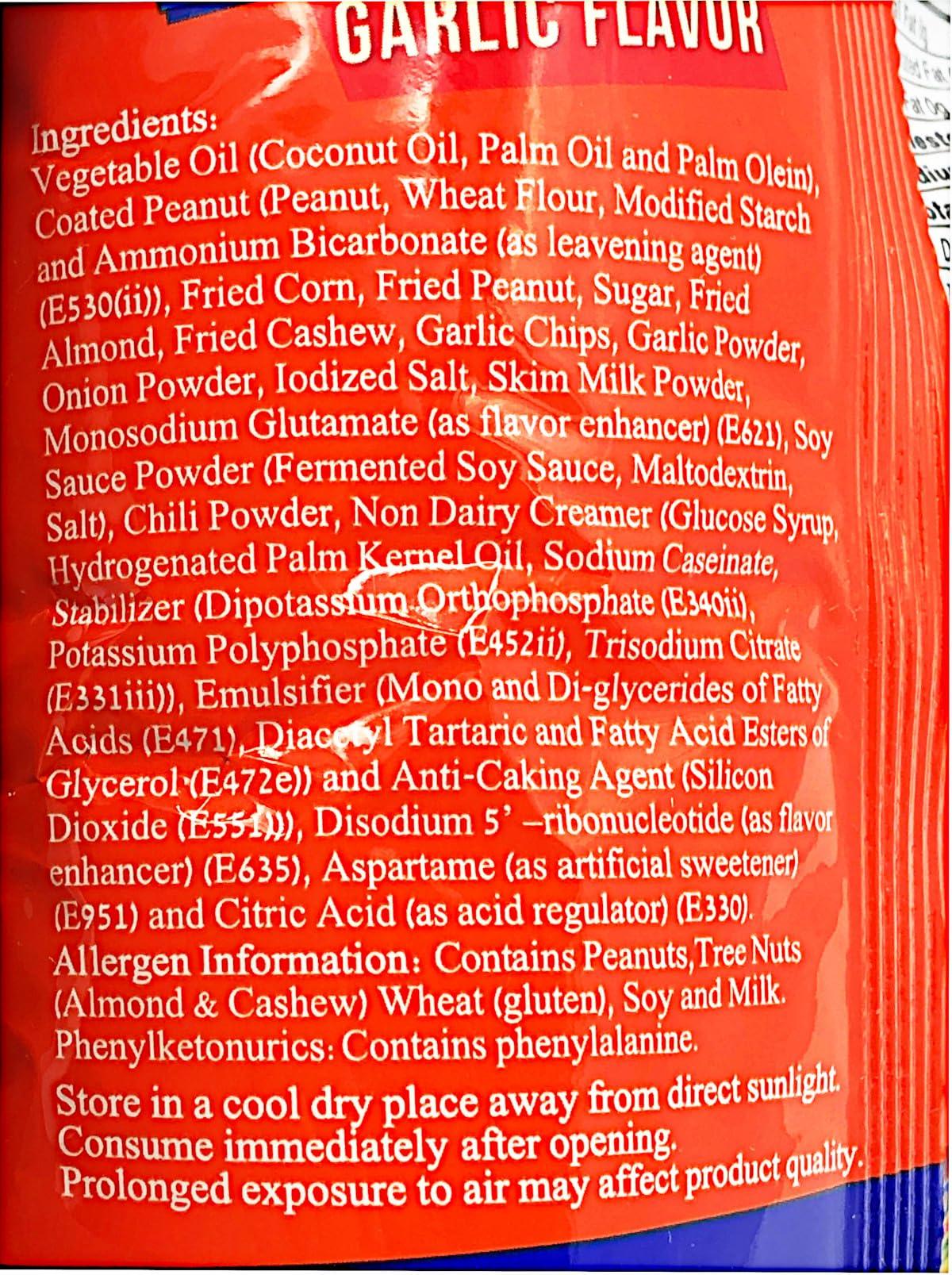 Boy Bawang Mixed Nuts Garlic 3.5oz - Mighty Depot