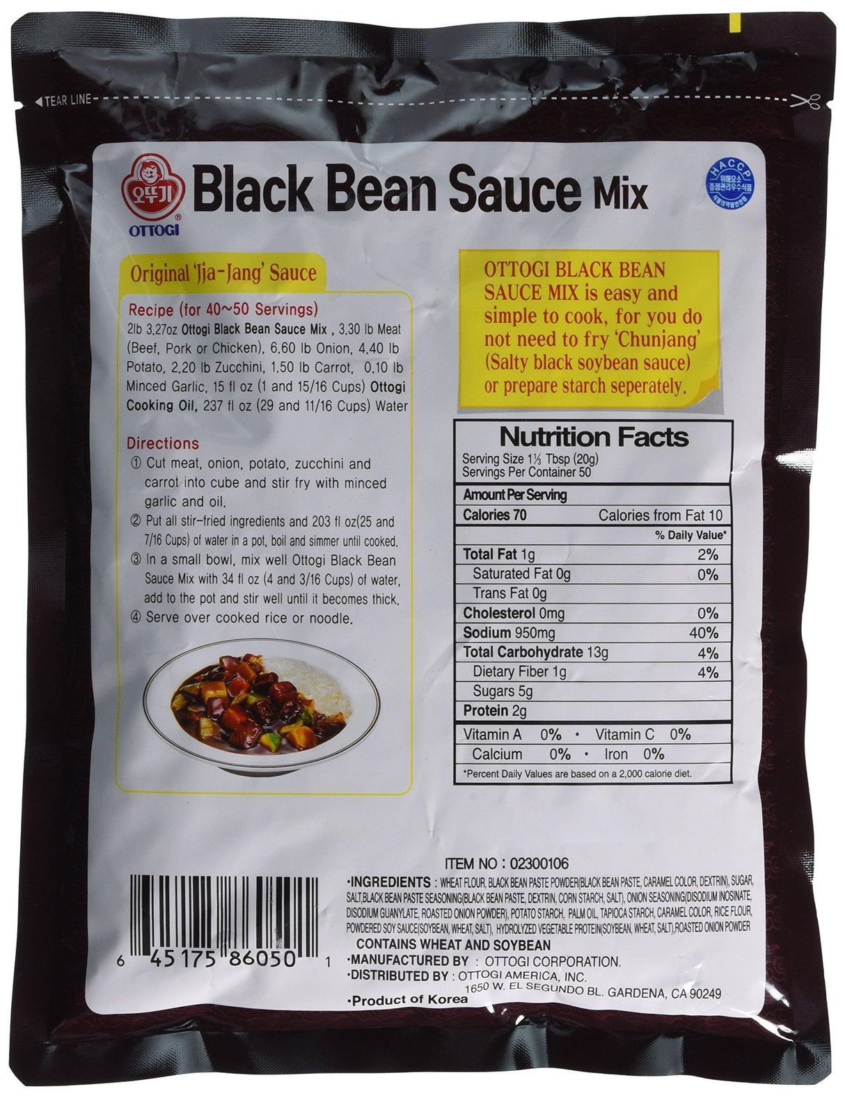 Ottogi Jjajang Powder, 2.2 Pound - Mighty Depot