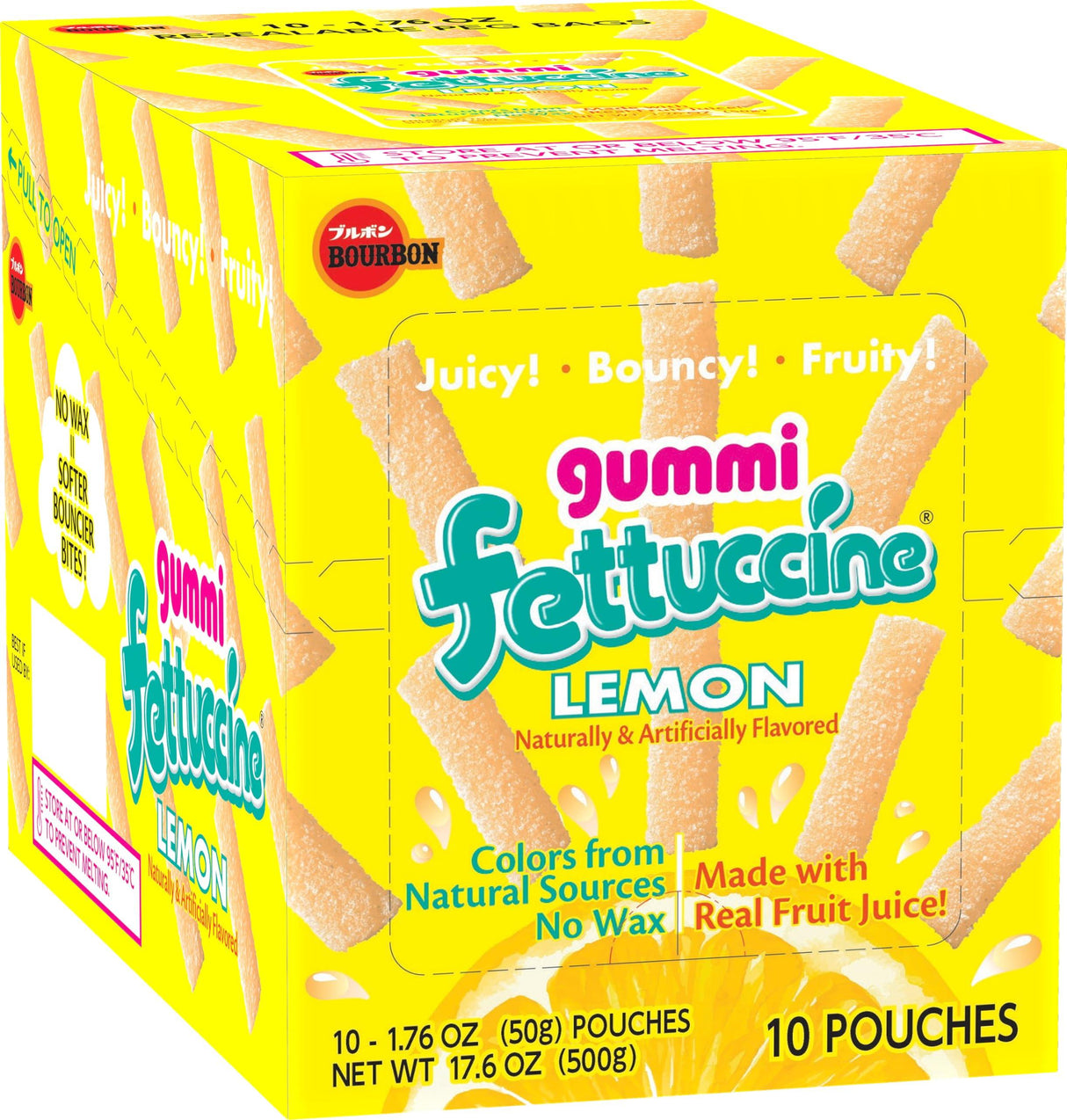 Fettuccine Gummi Peach (10-pack) - Mighty Depot