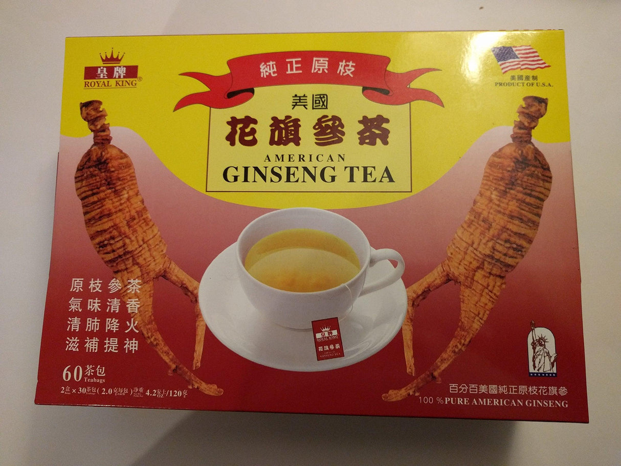 American Ginseng Tea Royal King Brand 2 x 30 Teabags - Mighty Depot