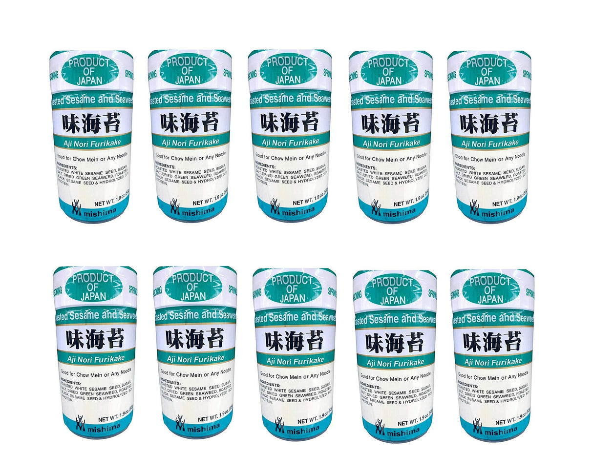 Shirakiku Furikake Aji Nori (10x10/1.9 Oz) - Mighty Depot