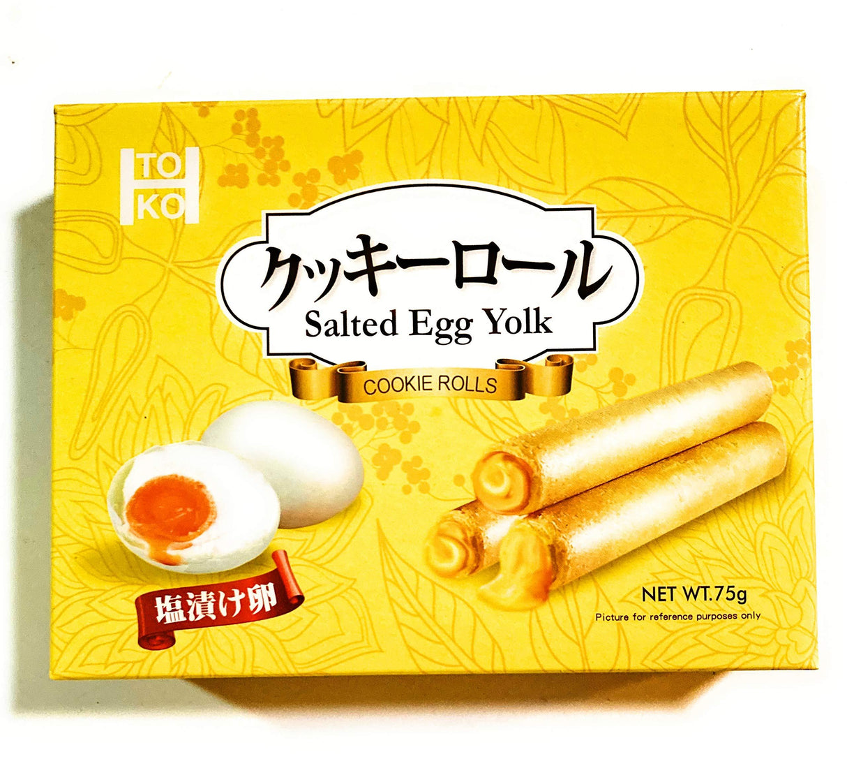 Toko Salted Egg Yolk Cookie Rolls 2.64 Oz(2 Pack) - Mighty Depot