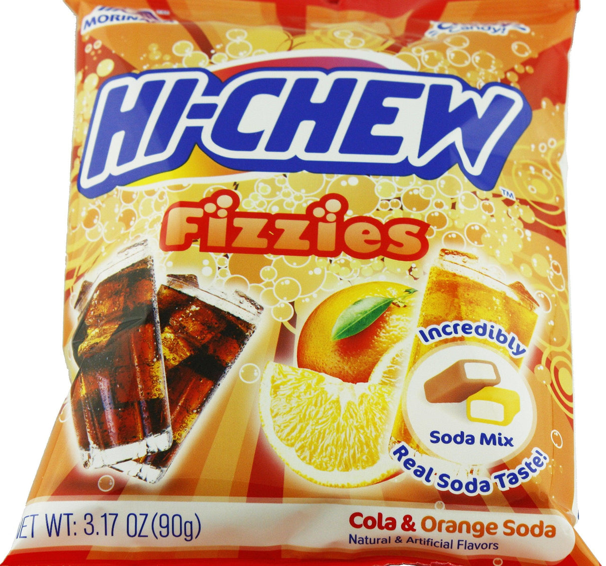 Hi-Chew Fizzies Mix, Cola & Orange Soda, 3.17 oz - Mighty Depot
