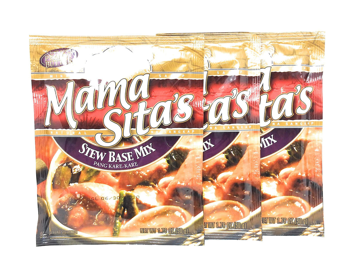 Mama Sita's Stew Base Mix Pang Kare-Kare 1.76oz (50g) 3 Pack - Mighty Depot