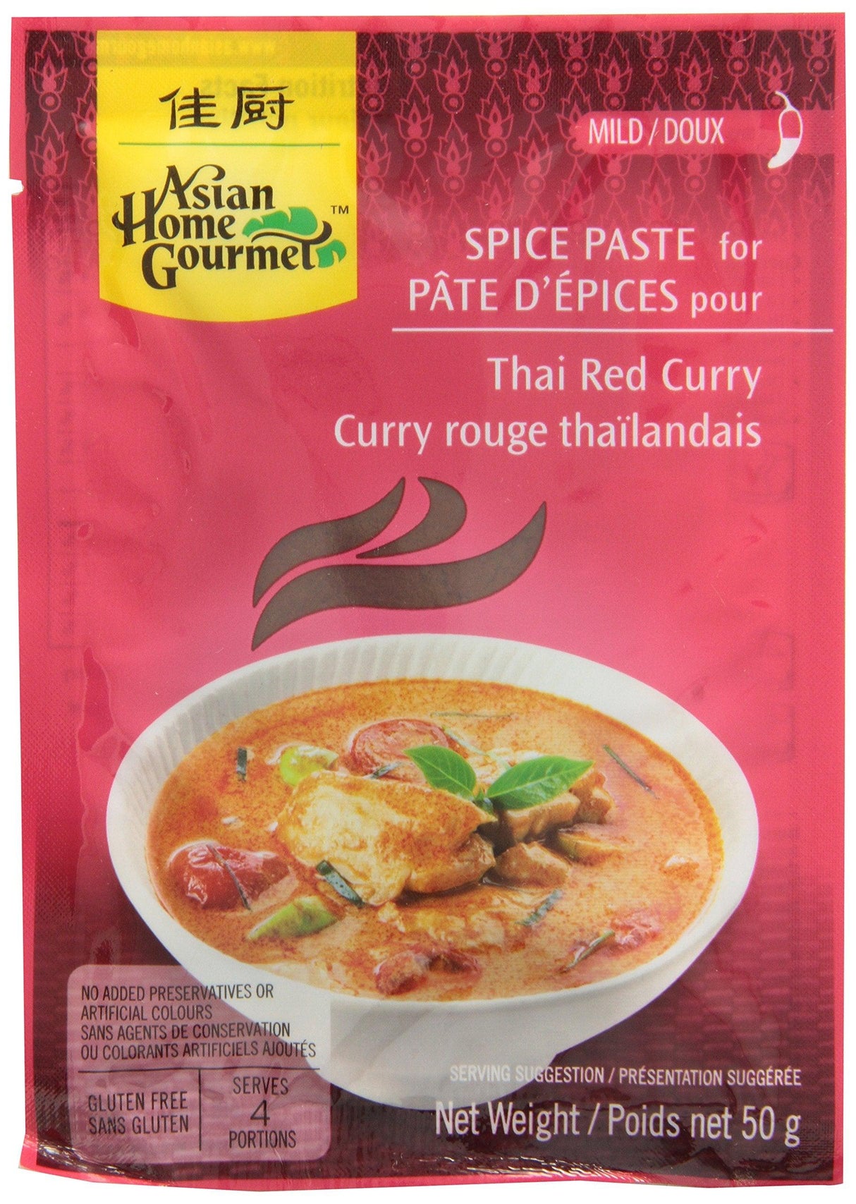 Asian Home Gourmet Thai Red Curry, 1.7 Ounce - Mighty Depot