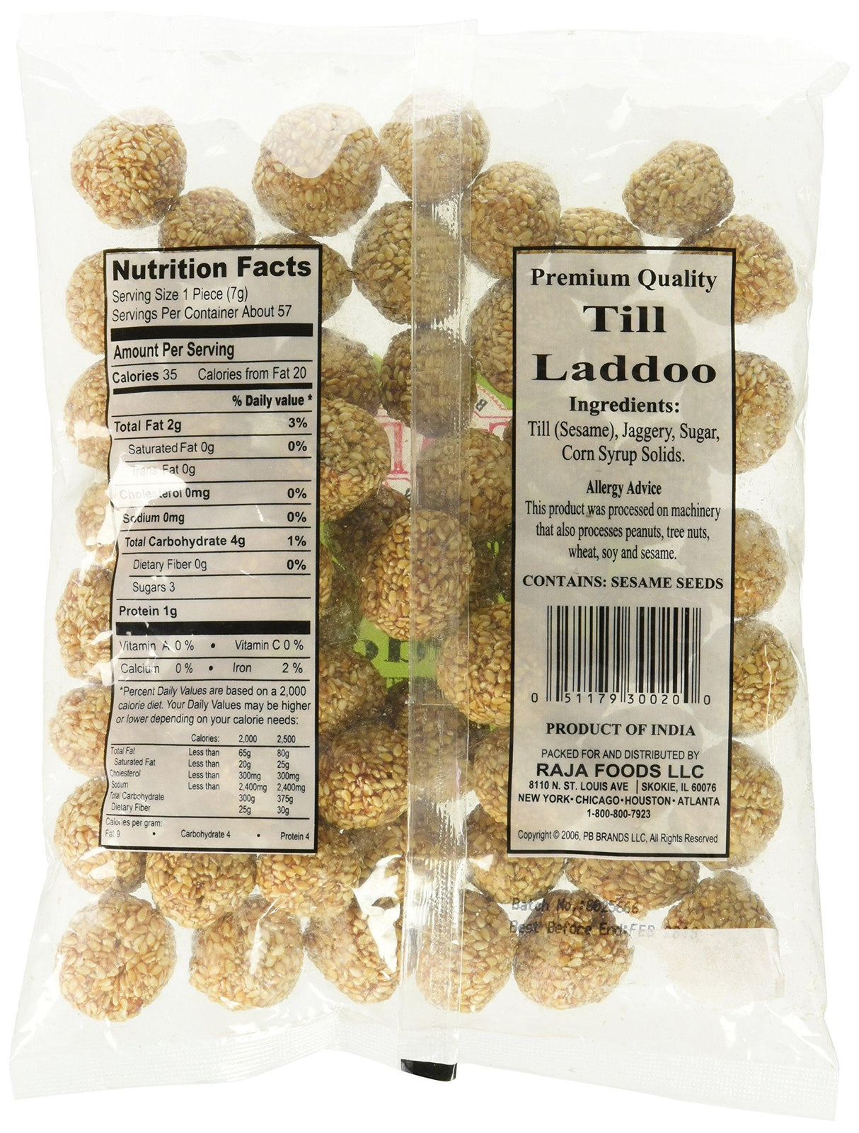 Great Bazaar Swad Chikki Sesame Ladu, 14 Ounce - Mighty Depot